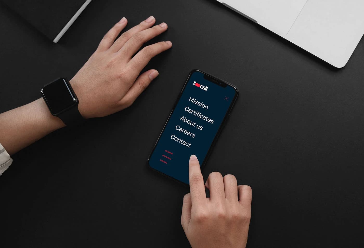 Interface mobile Toocall